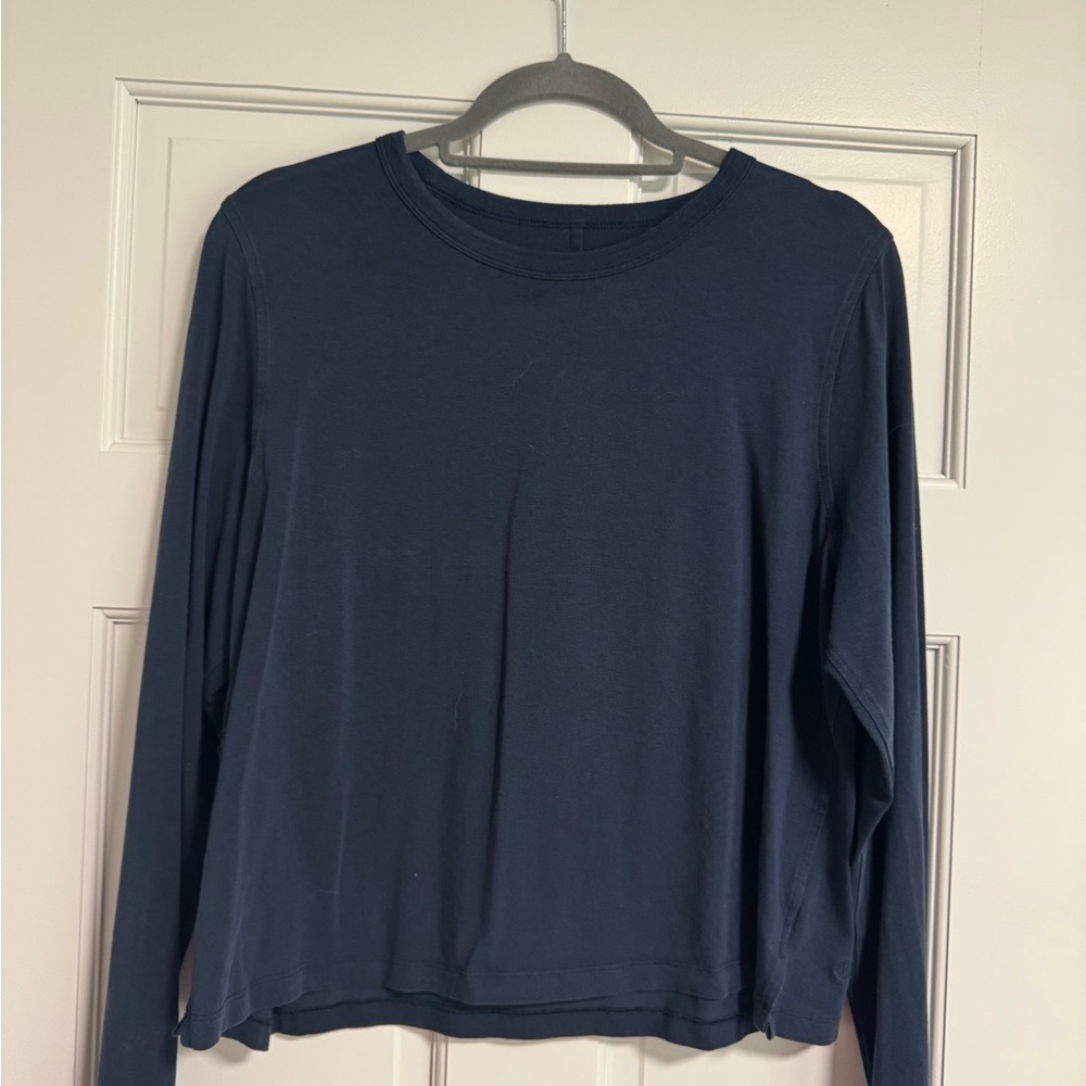 Lululemon Navy Long Sleeve Shirt